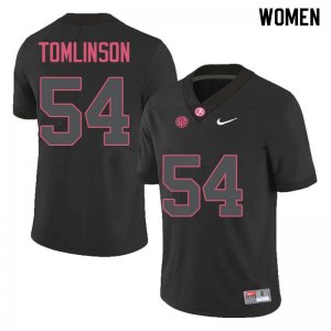 NCAA Women's Alabama Crimson Tide #54 Dalvin Tomlinson Stitched College Nike Authentic Black Football Jersey FS17N32LM